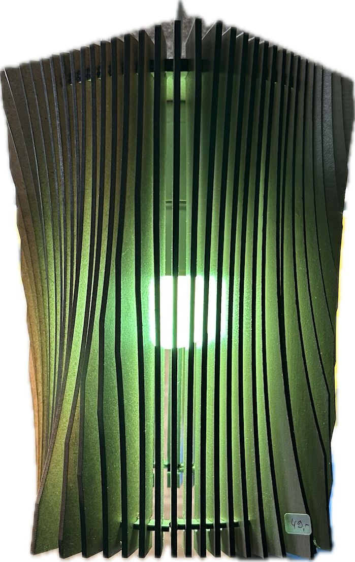 3D-Lampe geschwungenes Design